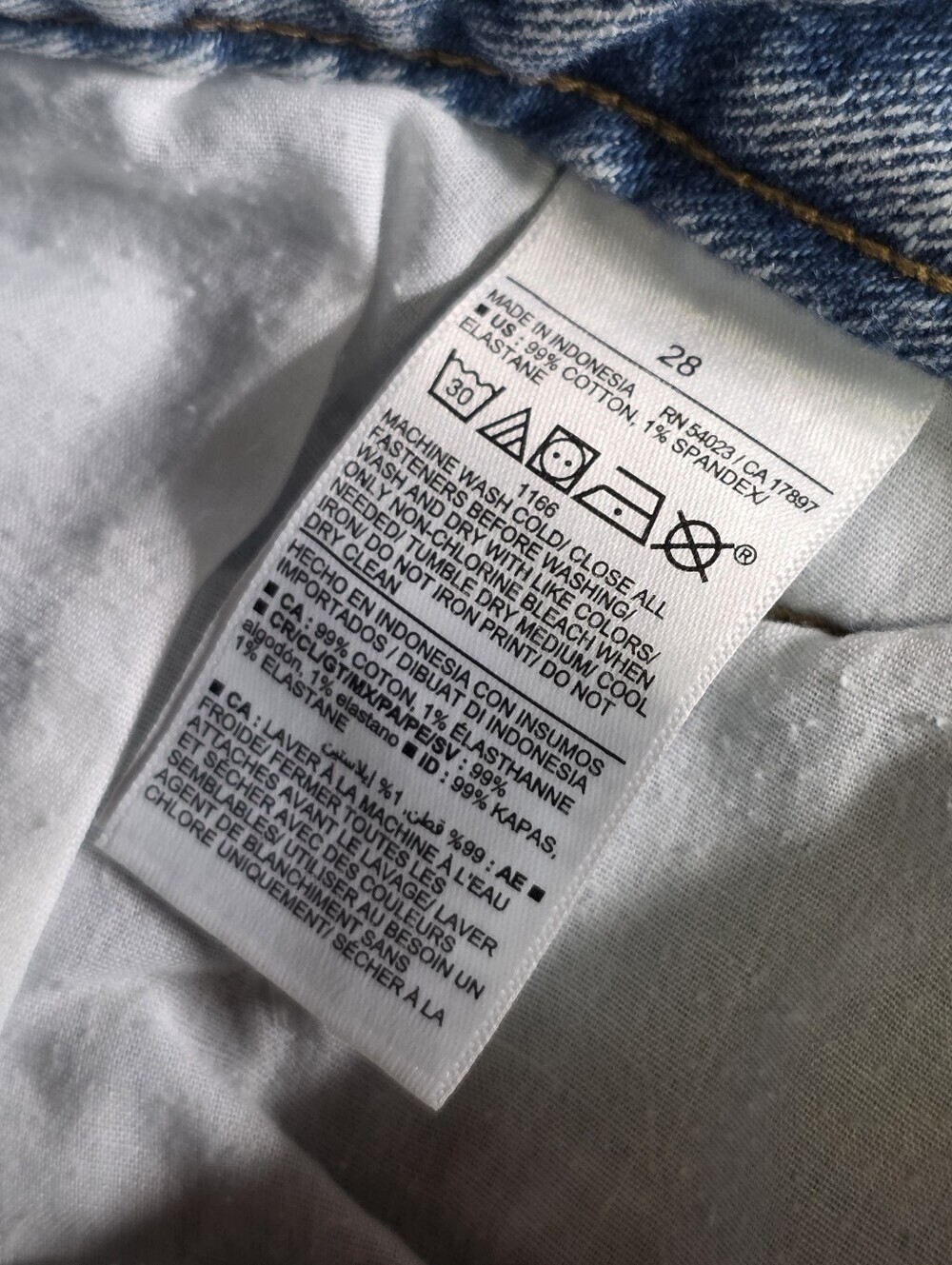 NWT Old Navy O.G. Loose High Rise Light Wash Jeans Women’s 28 Plus Size - Picture 5 of 8